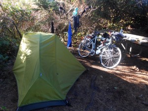 Tent and laundry