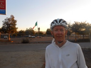 Shular Scudamore at the Mexican border