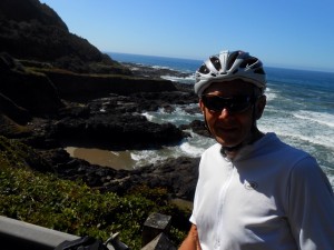 Rocky shore line Pacific coast