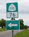U.S. Bicycle Route 76 sign
